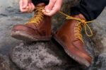 skor Lems boulder boot läder rödbrun män 668DH62 - Image 2
